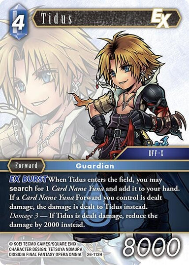 Image for Tidus EX (26-112H) (26) - Final Fantasy TCG