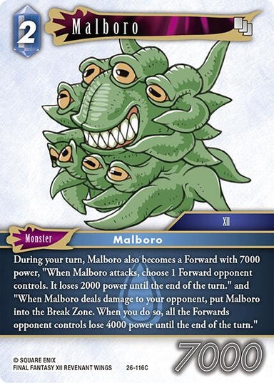 Image for Malboro (26-116C) (26) - Final Fantasy TCG