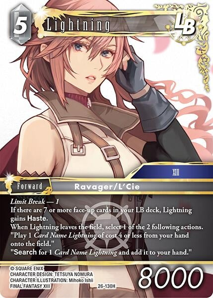 Image for Lightning LB (26-130H) (26) - Final Fantasy TCG