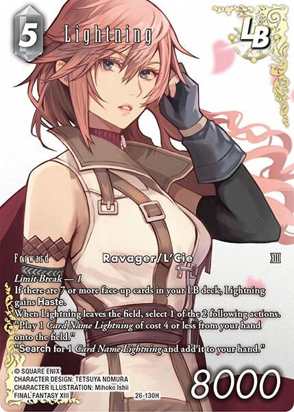 Image for Lightning LB (Full Art) (26-130H) (26) - Final Fantasy TCG