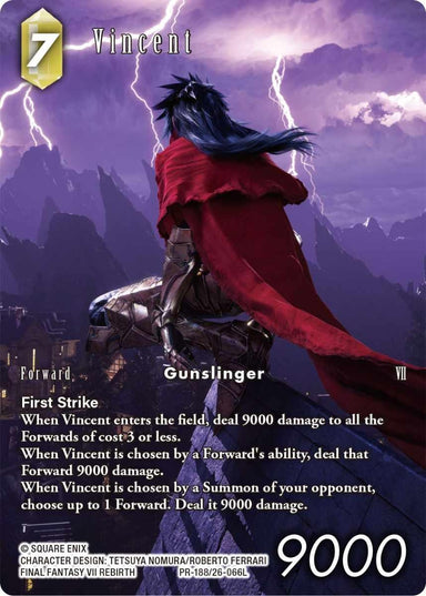 Image for Vincent (Full Art) (PR-188/26-066L) (26) - Final Fantasy TCG