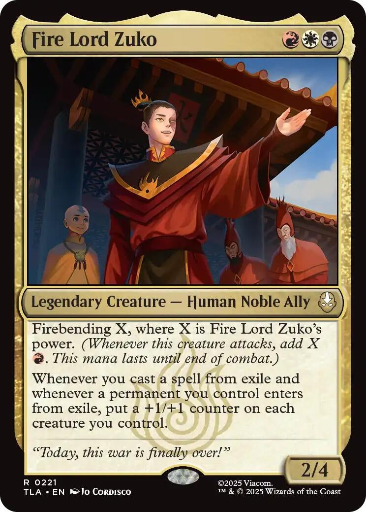 Image for Fire Lord Zuko (221) (Avatar: The Last Airbender) - Magic: The Gathering