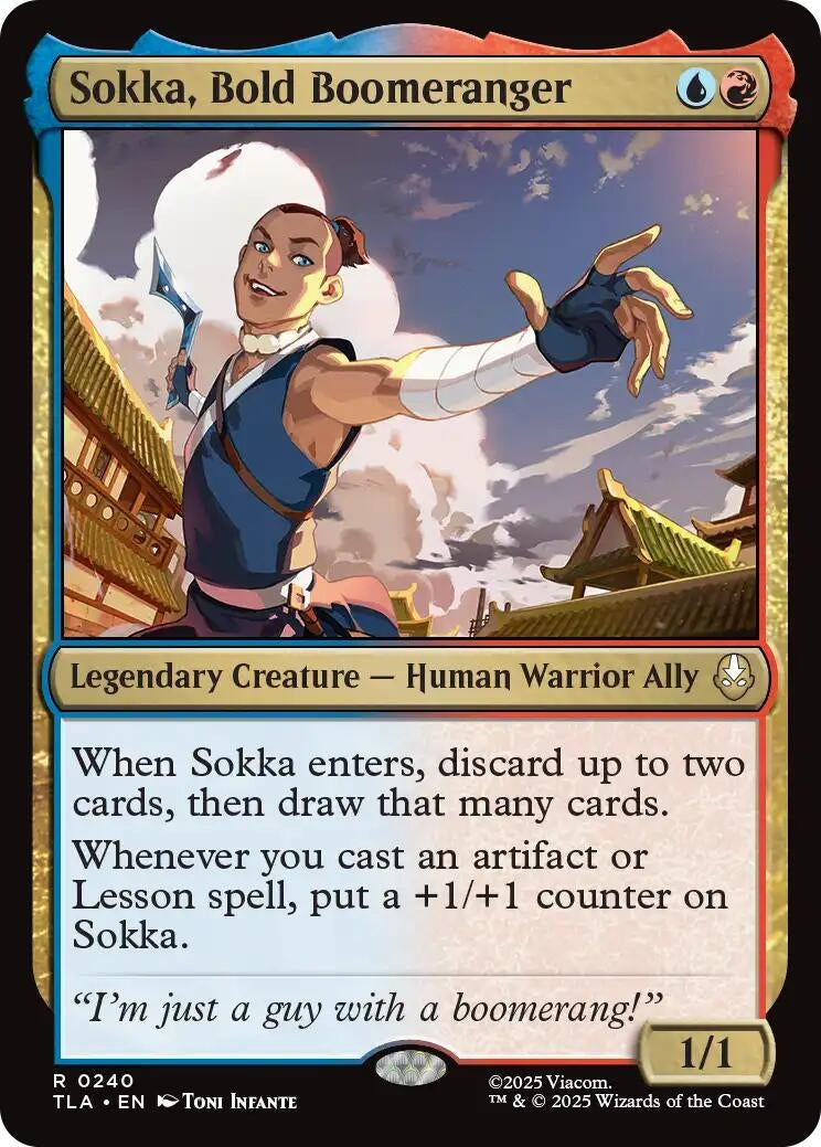 Image for Sokka, Bold Boomeranger (240) (Avatar: The Last Airbender) - Magic: The Gathering