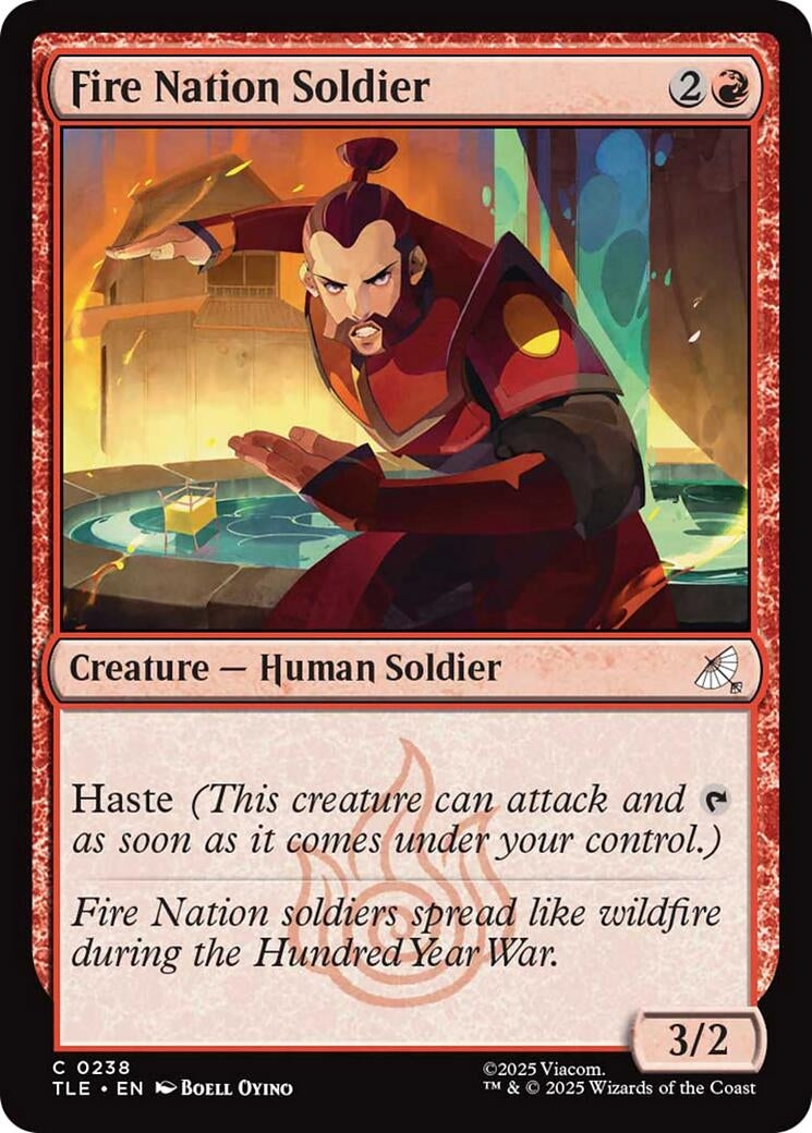 Image for Fire Nation Soldier (0238) (238) (Avatar: The Last Airbender: Eternal-Legal) - Magic: The Gathering