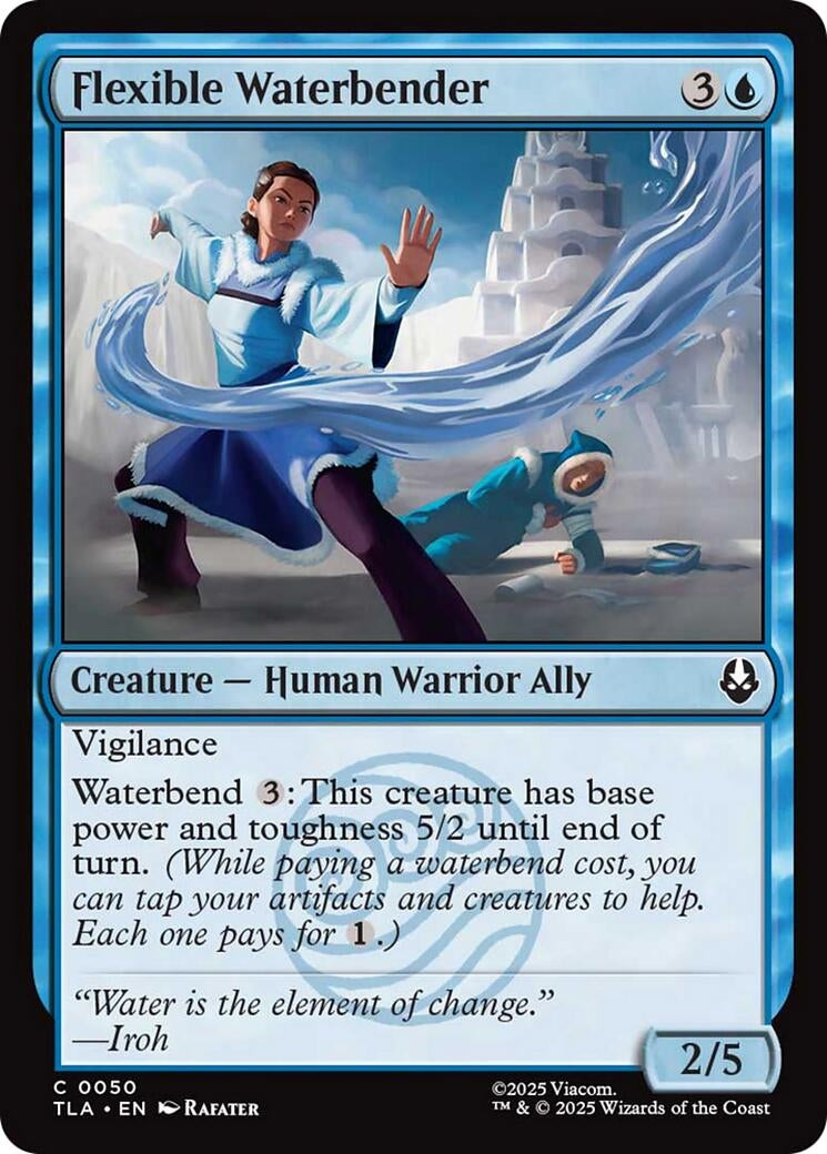 Image for Flexible Waterbender (50) (Avatar: The Last Airbender) - Magic: The Gathering