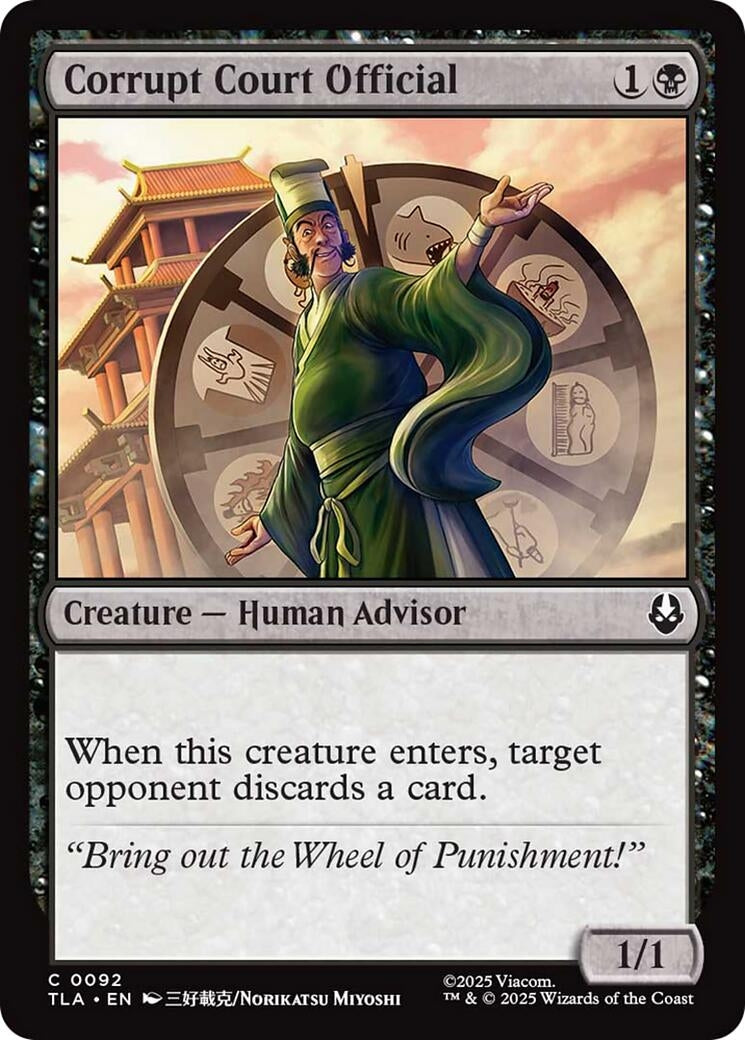 Image for Corrupt Court Official (92) (Avatar: The Last Airbender) - Magic: The Gathering