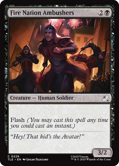 Image for Fire Nation Ambushers (229) (Avatar: The Last Airbender: Eternal-Legal) - Magic: The Gathering