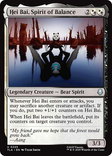 Image for Hei Bai, Spirit of Balance (225) (Avatar: The Last Airbender) - Magic: The Gathering