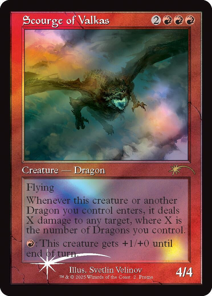Image for Scourge of Valkas (Retro Frame) (2) (MagicFest Cards) (MFP) - Magic: The Gathering