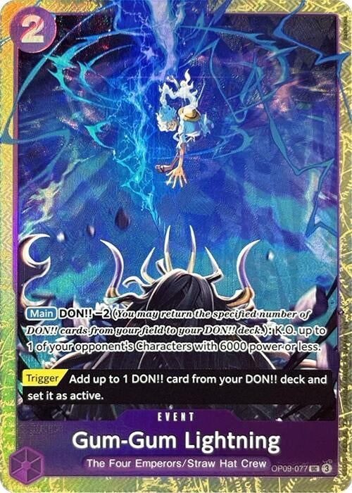 Gum-Gum Lightning (Premium Card Collection -Best Selection Vol. 4-) (OP09-077) (One Piece Promotion Cards)