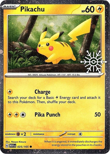 Image for Pikachu - 025/165 (Holiday Calendar) (025/165) (MCAP) - Pokemon