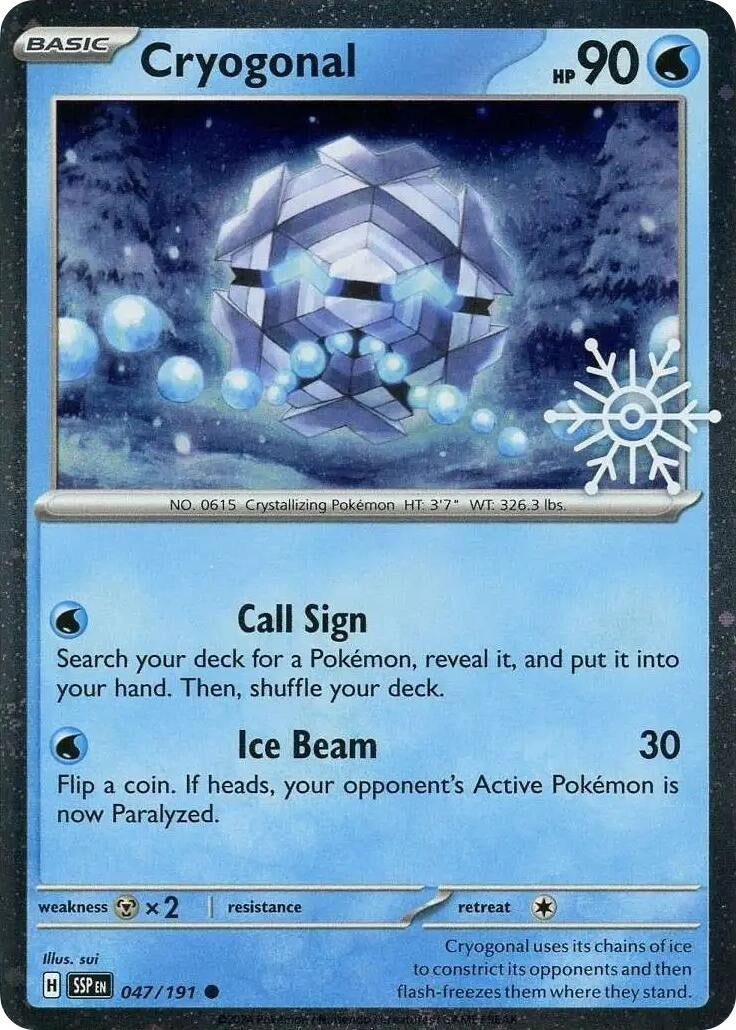 Image for Cryogonal (Holiday Calendar) (047/191) (MCAP) - Pokemon