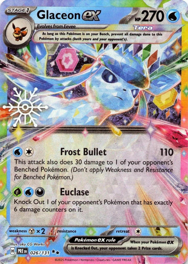 Image for Glaceon ex - 026/131 (Holiday Calendar) (026/131) (PRE) - Pokemon