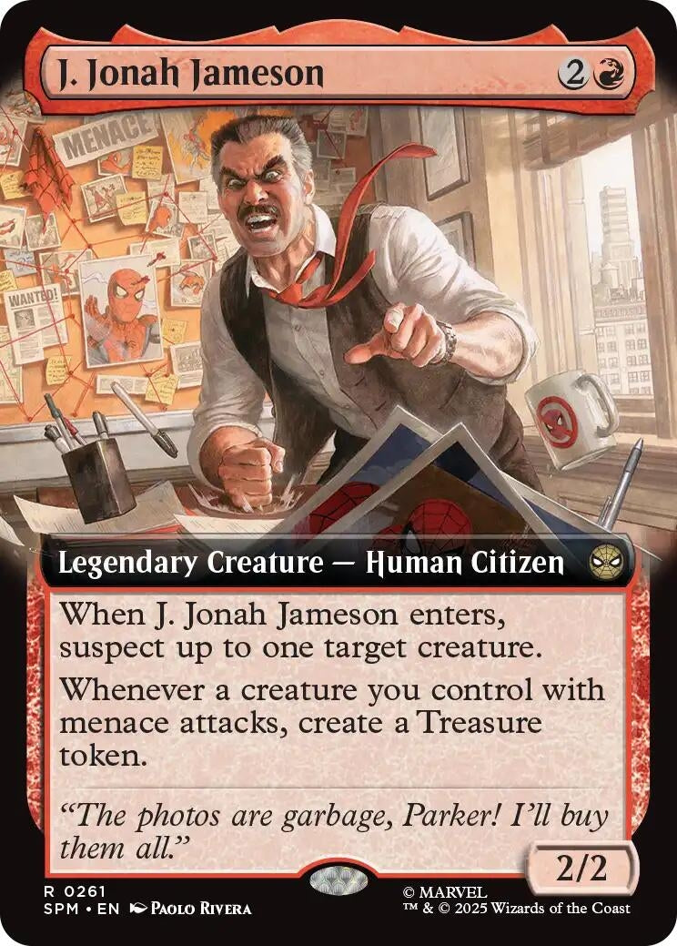 Image for J. Jonah Jameson (Extended Art) (261) (SPM) - Magic: The Gathering
