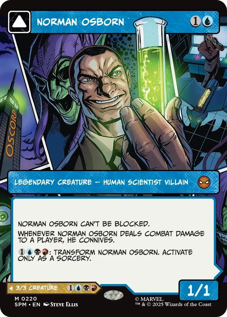 Image for Norman Osborn (Borderless) (220) (SPM) - Magic: The Gathering