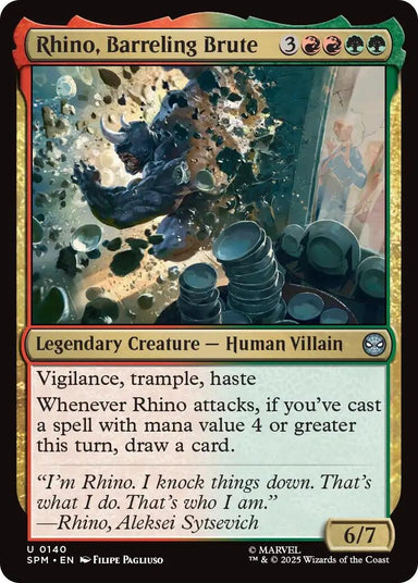 Image for Rhino, Barreling Brute (140) (SPM) - Magic: The Gathering