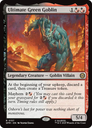 Image for Ultimate Green Goblin (157) (SPM) - Magic: The Gathering