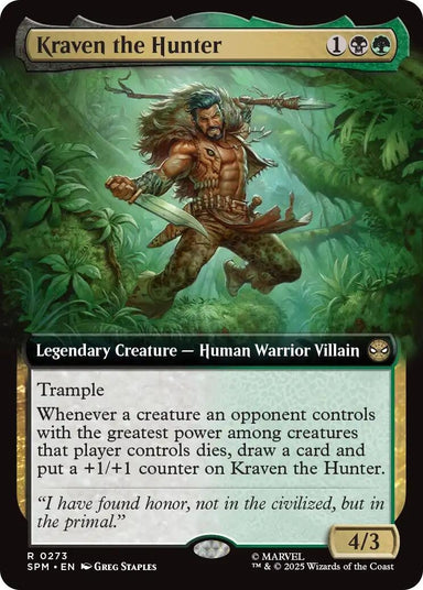 Image for Kraven the Hunter (Extended Art) (273) (SPM) - Magic: The Gathering