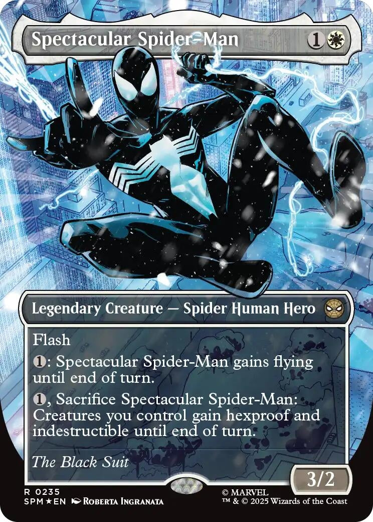 Image for Spectacular Spider-Man (0235) (Borderless) (Textured Foil) (235) (SPM) - Magic: The Gathering
