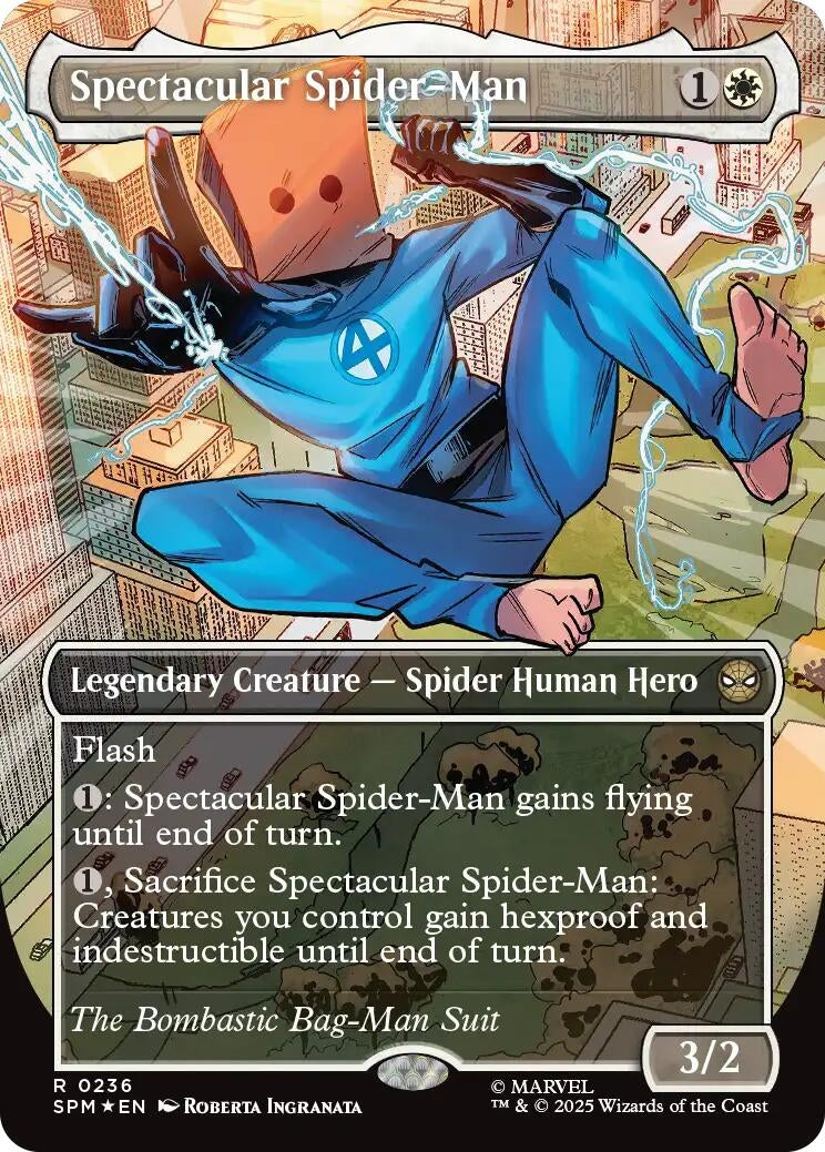 Image for Spectacular Spider-Man (0236) (Borderless) (Textured Foil) (236) (SPM) - Magic: The Gathering