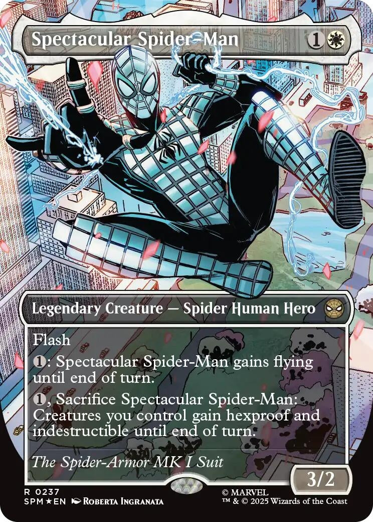 Image for Spectacular Spider-Man (0237) (Borderless) (Textured Foil) (237) (SPM) - Magic: The Gathering