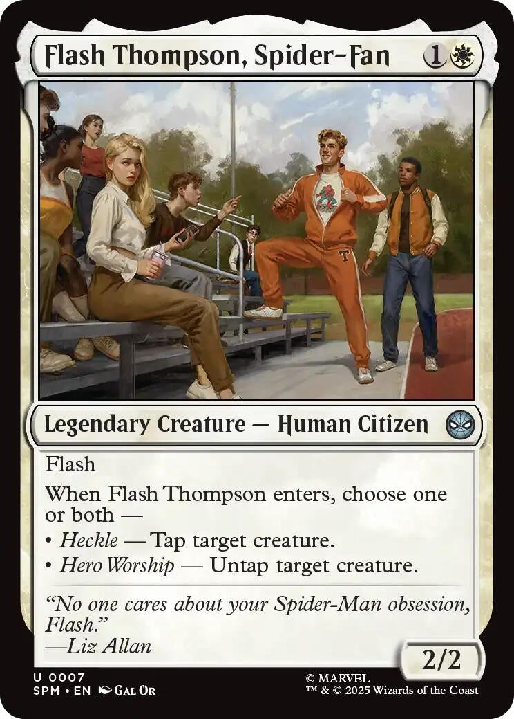 Image for Flash Thompson, Spider-Fan (7) (SPM) - Magic: The Gathering
