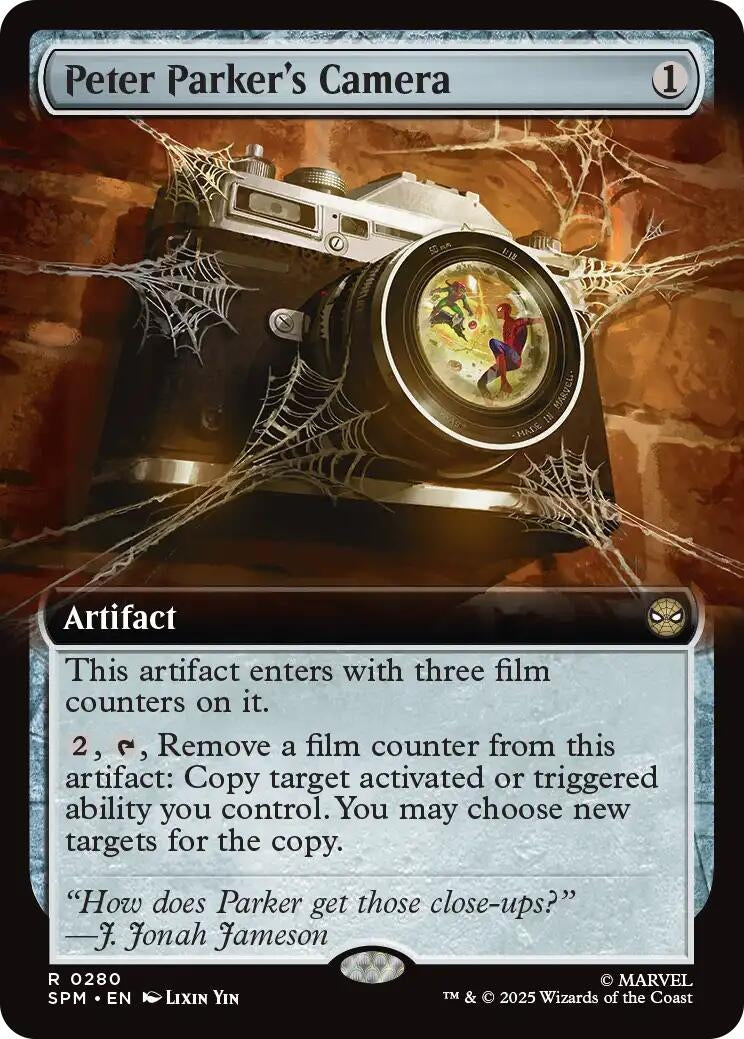 Image for Peter Parker's Camera (Extended Art) (280) (SPM) - Magic: The Gathering