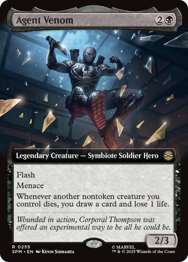 Image for Agent Venom (Extended Art) (255) (SPM) - Magic: The Gathering