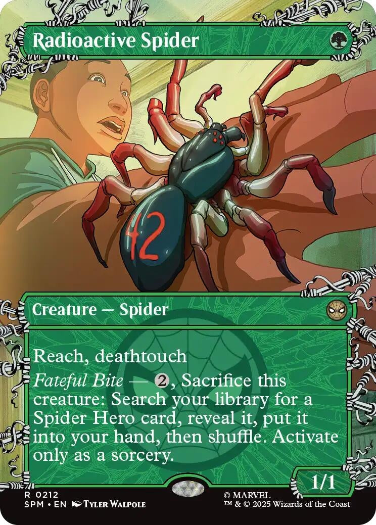 Image for Radioactive Spider (Borderless) (212) (SPM) - Magic: The Gathering