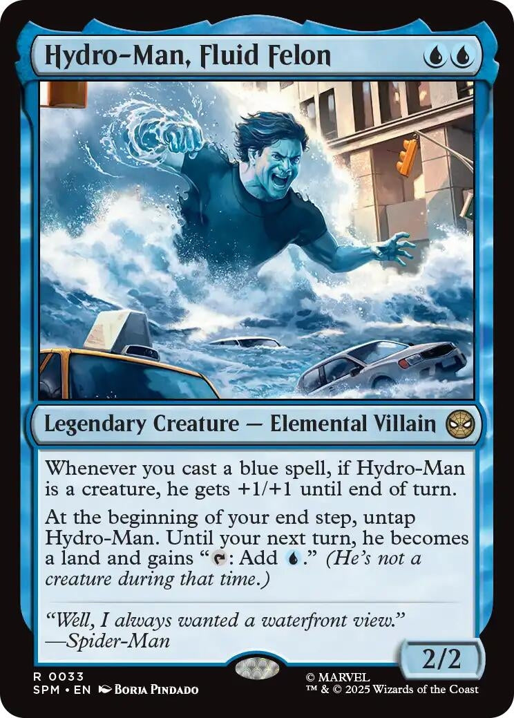 Image for Hydro-Man, Fluid Felon (33) (SPM) - Magic: The Gathering