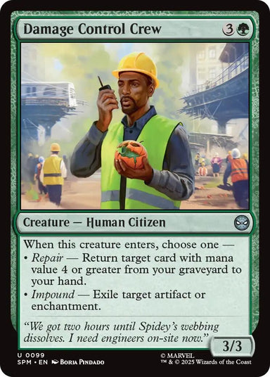 Image for Damage Control Crew (99) (SPM) - Magic: The Gathering