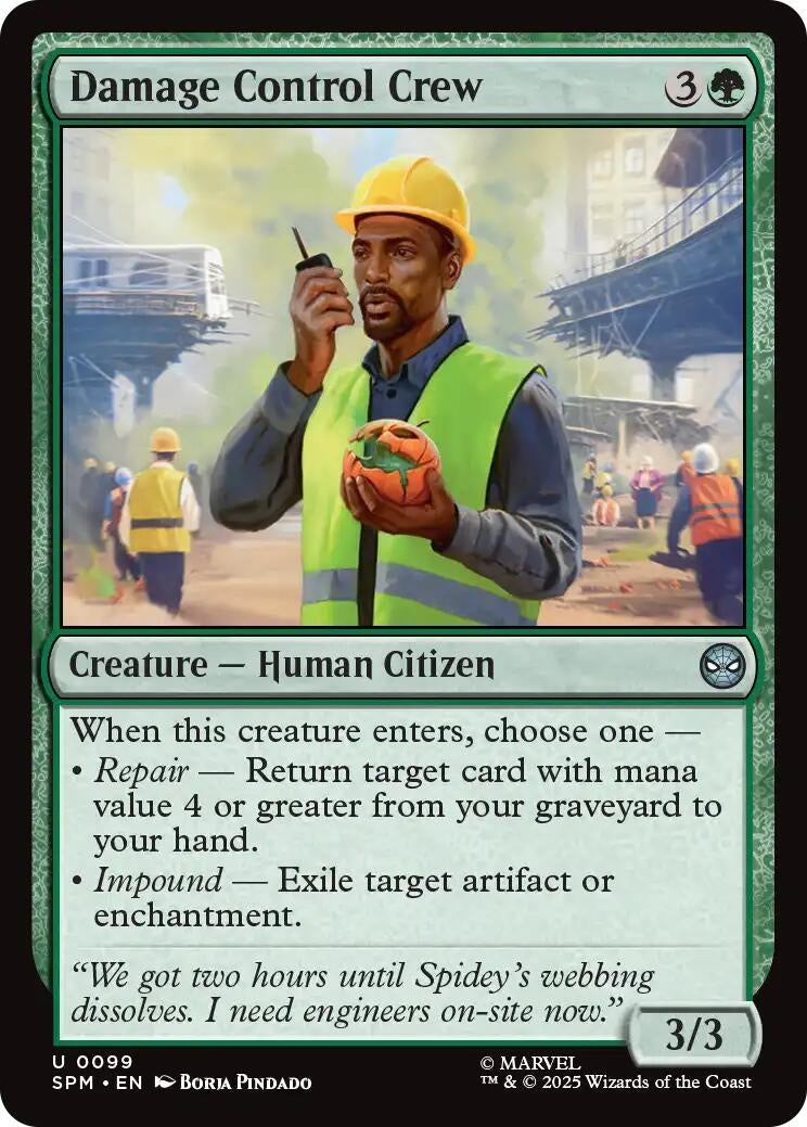 Image for Damage Control Crew (99) (SPM) - Magic: The Gathering