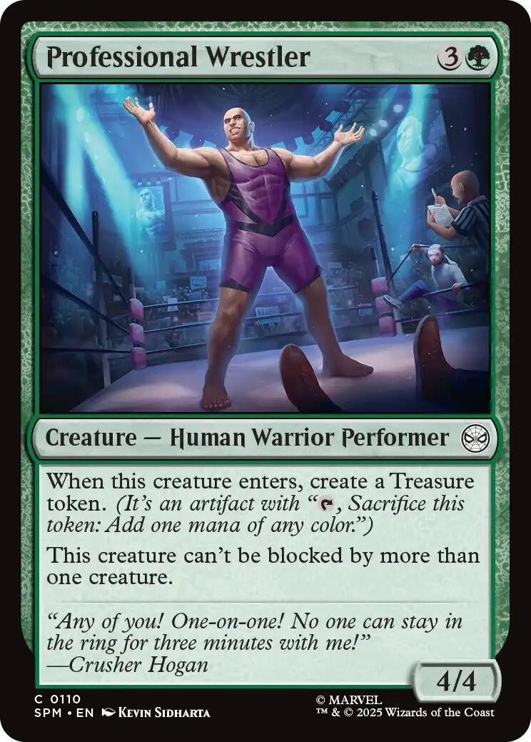 Image for Professional Wrestler (110) (SPM) - Magic: The Gathering