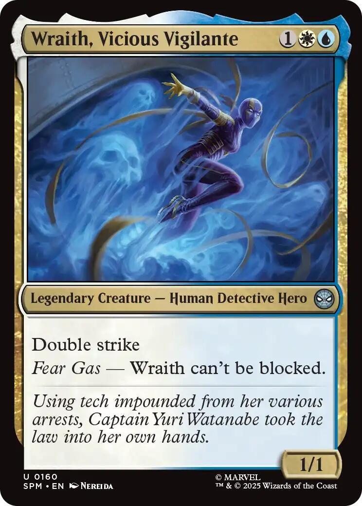 Image for Wraith, Vicious Vigilante (160) (SPM) - Magic: The Gathering