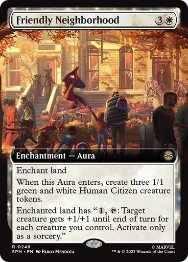 Image for Friendly Neighborhood (Extended Art) (246) (SPM) - Magic: The Gathering