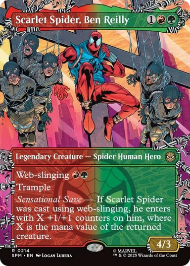 Image for Scarlet Spider, Ben Reilly (Borderless) (214) (SPM) - Magic: The Gathering