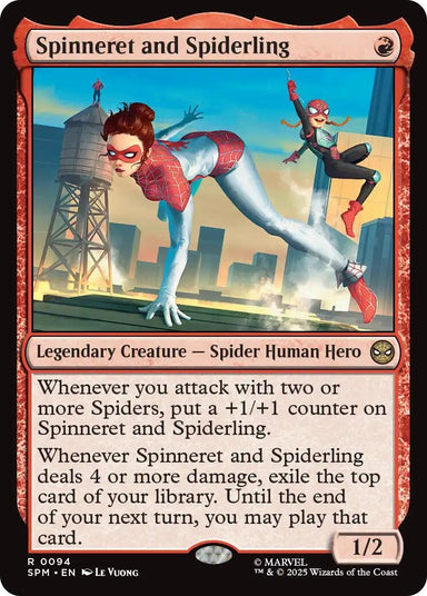 Image for Spinneret and Spiderling (94) (SPM) - Magic: The Gathering