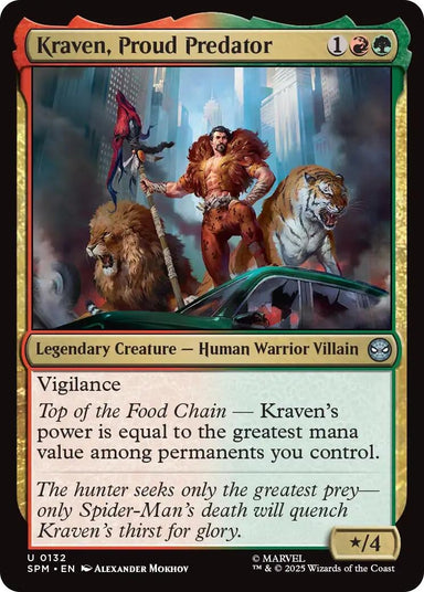 Image for Kraven, Proud Predator (132) (SPM) - Magic: The Gathering