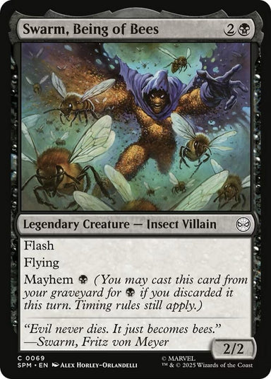 Image for Swarm, Being of Bees (69) (SPM) - Magic: The Gathering