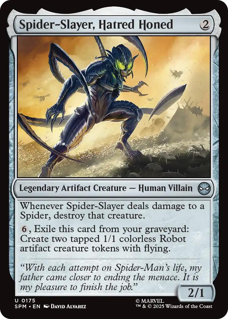 Image for Spider-Slayer, Hatred Honed (175) (SPM) - Magic: The Gathering