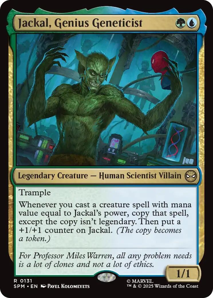 Image for Jackal, Genius Geneticist (131) (SPM) - Magic: The Gathering