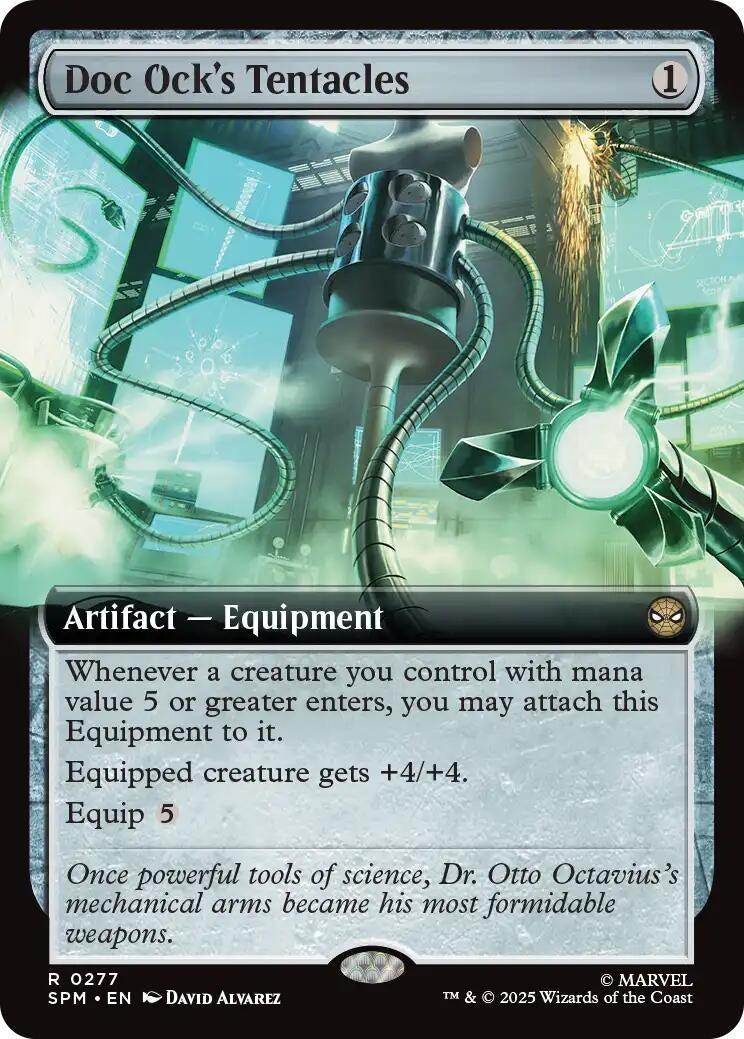 Image for Doc Ock's Tentacles (Extended Art) (277) (SPM) - Magic: The Gathering
