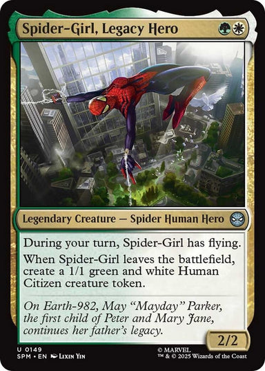 Image for Spider-Girl, Legacy Hero (149) (SPM) - Magic: The Gathering