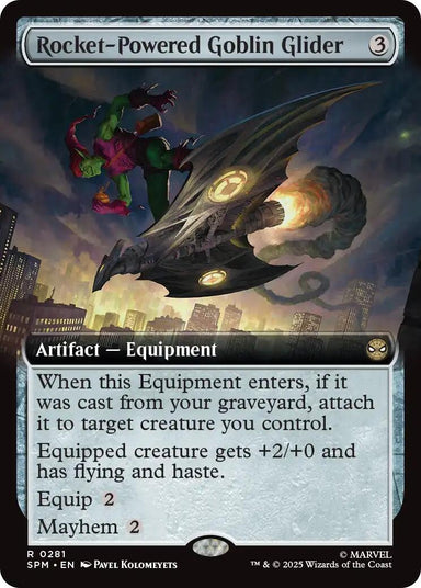 Image for Rocket-Powered Goblin Glider (Extended Art) (281) (SPM) - Magic: The Gathering