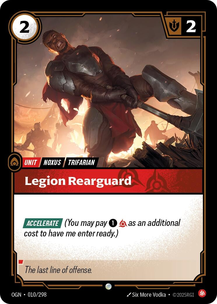 Image for Legion Rearguard (010/298) (Origins) - Riftbound: League of Legends Trading Card Game