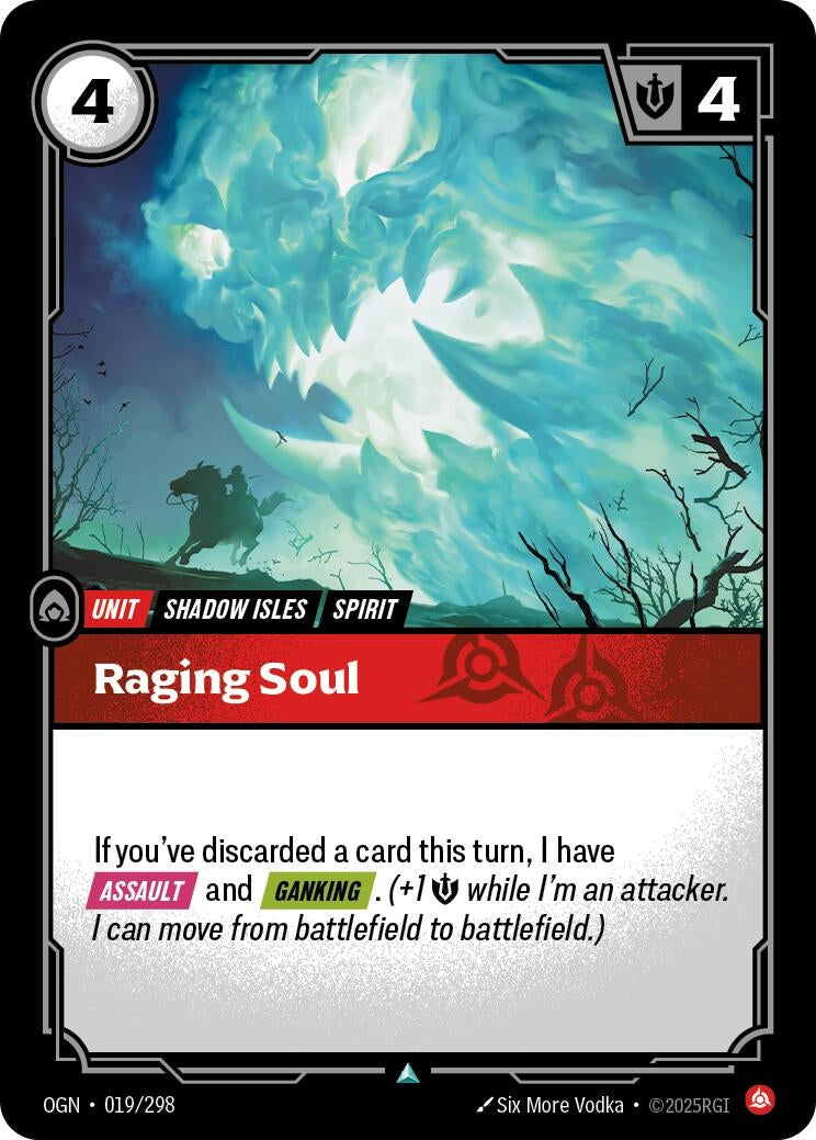 Image for Raging Soul (019/298) (Origins) - Riftbound: League of Legends Trading Card Game