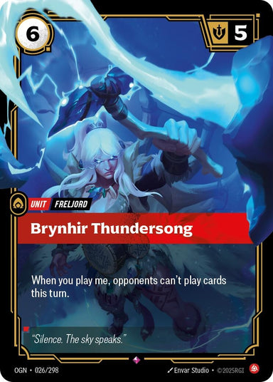 Image for Brynhir Thundersong (026/298) (Origins) - Riftbound: League of Legends Trading Card Game