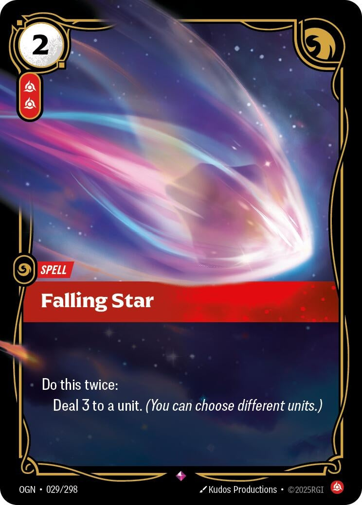 Image for Falling Star (029/298) (Origins) - Riftbound: League of Legends Trading Card Game
