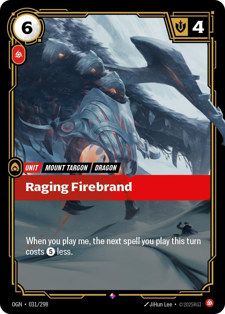 Image for Raging Firebrand (031/298) (Origins) - Riftbound: League of Legends Trading Card Game