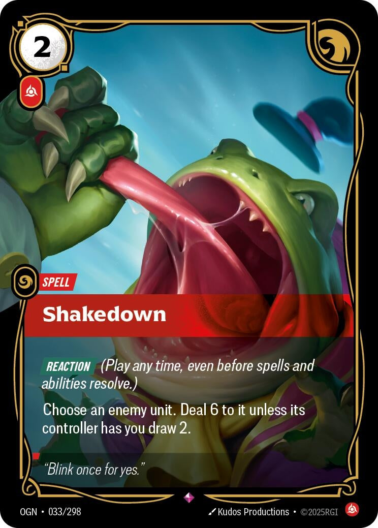 Image for Shakedown (033/298) (Origins) - Riftbound: League of Legends Trading Card Game